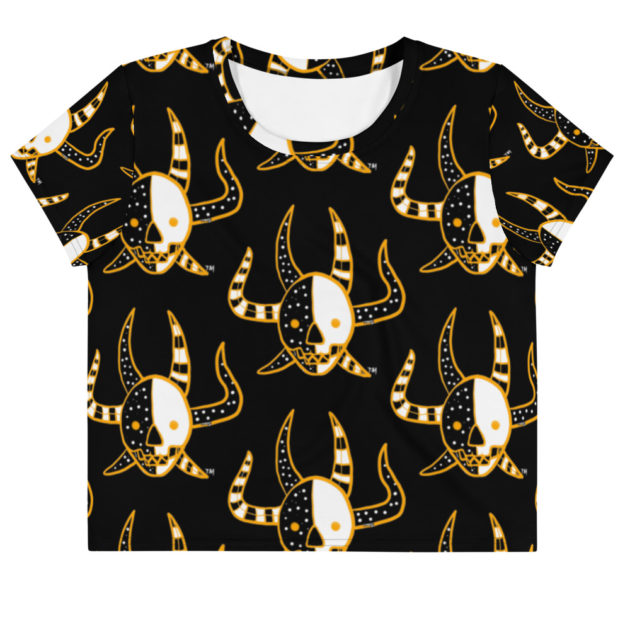 Islander-Vejigante All-Over Print Crop Tee