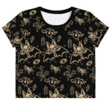 Oscura All-Over Print Crop Tee