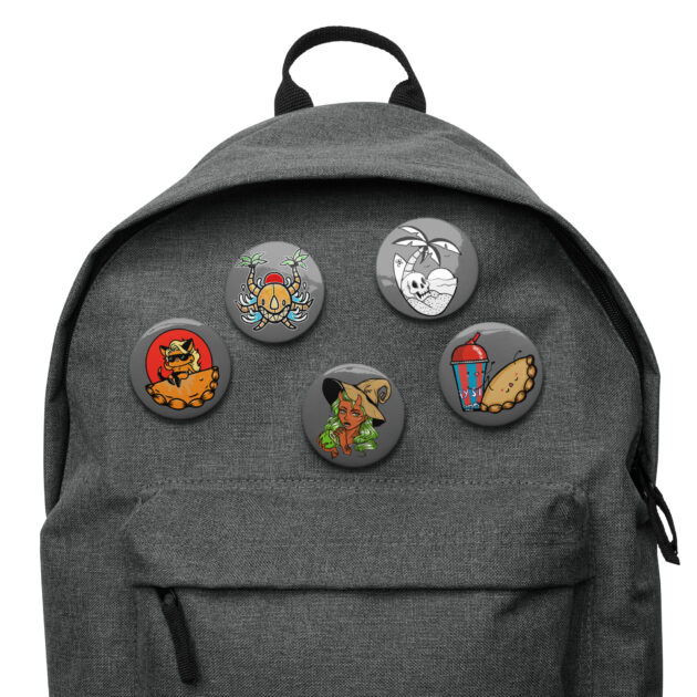 Weekender Set of pin buttons