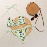 Buried in Paradise (All-over print ) recycled string bikini