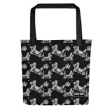 Cemi styled dogs and cats on a tote bag