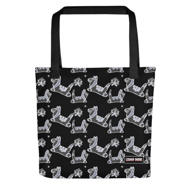 Cemi styled dogs and cats on a tote bag