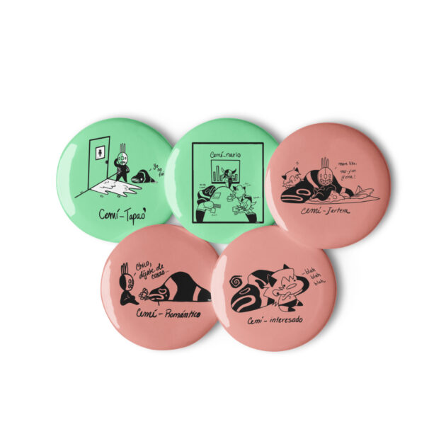 Cemí- Aventuras Set of pin buttons