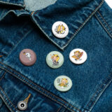 Pika-Dera Set of pin buttons