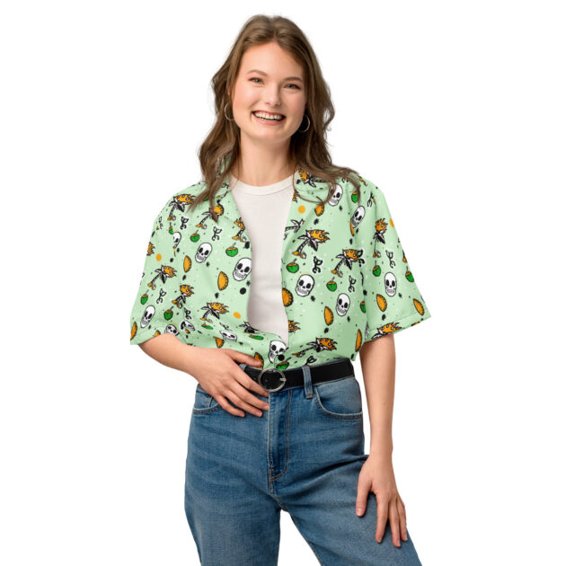 Buried In Paradise Unisex button shirt