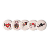 Acquired Tastes Set of pin buttons