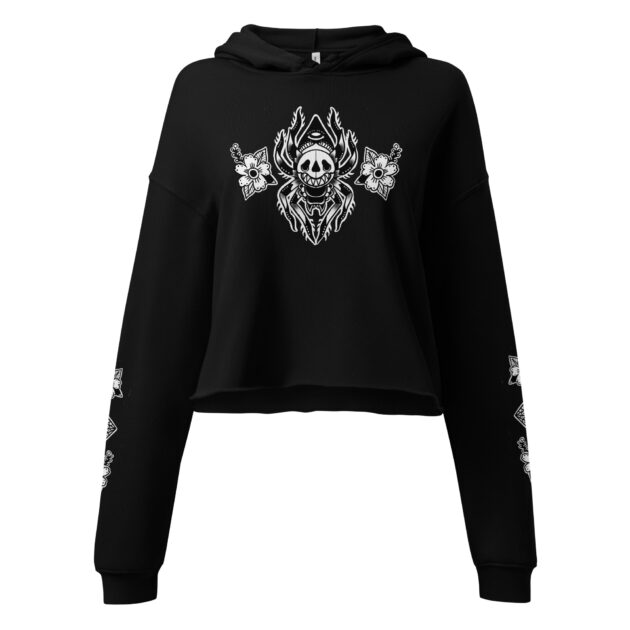 Widow’s Mask Crop Hoodie