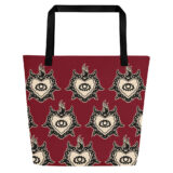 Sacra All-Over Print Large Tote Bag